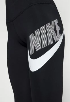 Nike Performance ONE - Leggings - Black/white -Nike Performance store 84ba49f20811403d9ed7bc13afa8dee5
