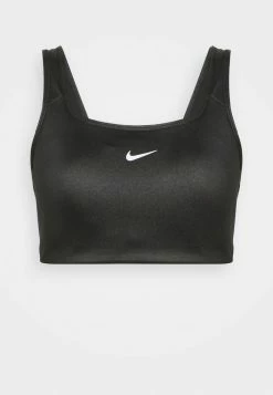 Nike Performance SHINE BRA - Medium Support Sports Bra - Black/white -Nike Performance store 84c6b475e57f48c0b0c6d260160a12e0