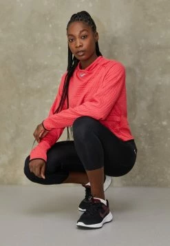 Nike Performance FAST CROP - Leggings - Black/silver