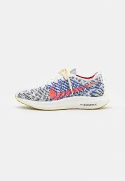 Nike Performance PEGASUS TURBO NEXT NATURE - Neutral Running Shoes - Pure Platinum/bright Crimson/black/med Blue/ghost Green/yellow Ochre