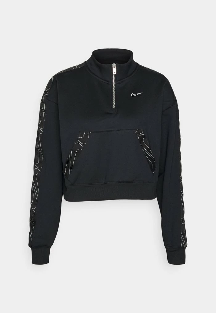 Nike Performance ALL TIME TAPING - Sweatshirt - Black/pure Platinum 5 Nike Performance ALL TIME TAPING - Sweatshirt - Black/pure Platinum - Image 5