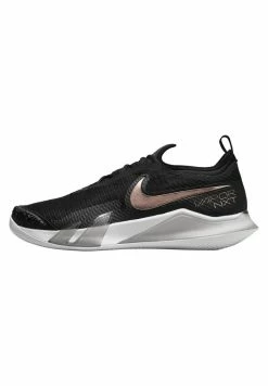 Nike Performance REACT VAPOR NXT CLAY - Clay Court Tennis Shoes - Black/white Mtlc Red Bronze