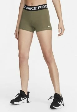 Nike Performance 365 SHORT - Leggings - Medium Olive/black/white