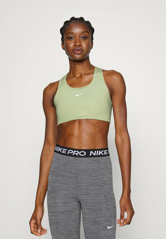 Nike Performance Medium Support Sports Bra - Olive Aura 4 Nike Performance Medium Support Sports Bra - Olive Aura - Image 4