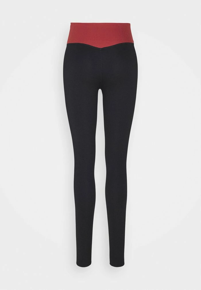 Nike Performance ONE LUXE - Leggings - Black/canyon Rust 7 Nike Performance ONE LUXE - Leggings - Black/canyon Rust - Image 7