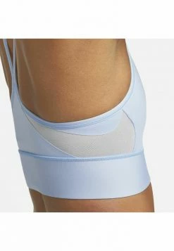 Nike Performance INDY BRA - Medium Support Sports Bra - Royal Tint Football Grey White -Nike Performance store 87ce0618840c41eab1a74a405c9f6fea