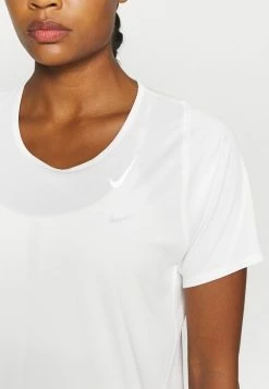 Nike Performance RACE - Sports T-shirt - White/silver -Nike Performance store 884ebf844969417d8bd45e3c8ce9bf0f