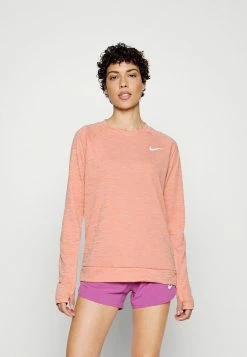 Nike Performance PACER CREW - Long Sleeved Top - Madder Root
