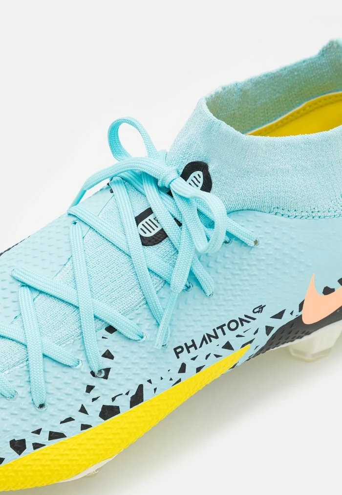 Nike Performance PHANTOM GT2 PRO DYNAMIC FIT FG - Moulded Stud Football Boots - Glacier Ice Black/yellow Strike 6 Nike Performance PHANTOM GT2 PRO DYNAMIC FIT FG - Moulded Stud Football Boots - Glacier Ice Black/yellow Strike - Image 6