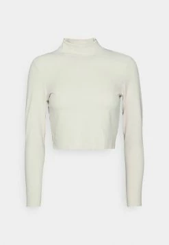 Nike Performance LUXE CROP - Long Sleeved Top - Light Orewood -Nike Performance store 8906bef59c604d2eb772c58fc84fff91