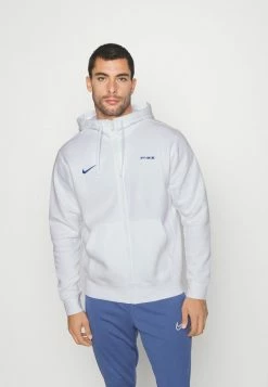 Nike Performance FRANCE CLUB HOODIE - Zip-up Sweatshirt - White/game Royal