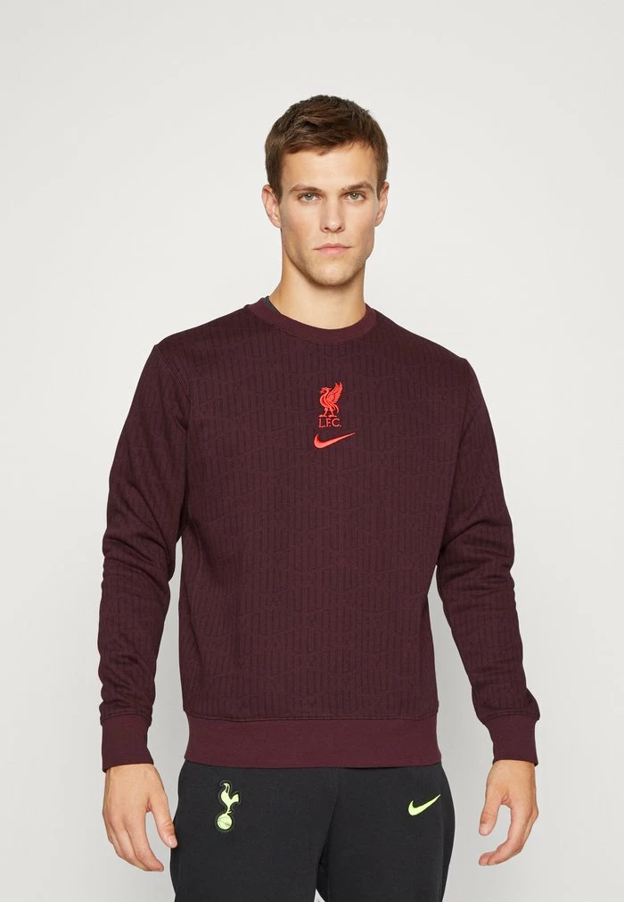 Nike Performance LIVERPOOL FC CLUB CREW - Sweatshirt - Burgundy Crush/siren Red 1 Nike Performance LIVERPOOL FC CLUB CREW - Sweatshirt - Burgundy Crush/siren Red