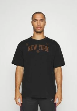 Nike Performance NBA NEW YORK KNICKS MAX TEE - Club Wear - Black