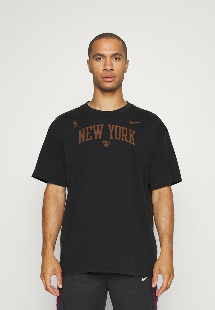 Nike Performance NBA NEW YORK KNICKS MAX TEE - Club Wear - Black 1 Nike Performance NBA NEW YORK KNICKS MAX TEE - Club Wear - Black