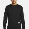 Nike Performance TEE LS TRAIL - Long Sleeved Top - Black