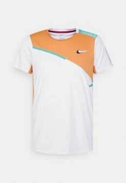 Nike Performance DRY SLAM - Print T-shirt - White/hot Curry/washed Teal/white -Nike Performance store 8d86f0506f394b3b972fc7fdb4dc4077