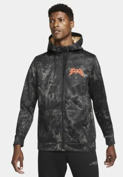 Nike Performance M NK TF STORY HD FZ - Zip-up Sweatshirt - Hemp/(electro Orange)