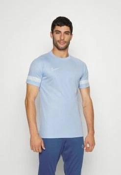 Nike Performance ACADEMY 21 - Sports T-shirt - Light Marine/white/football Grey/white