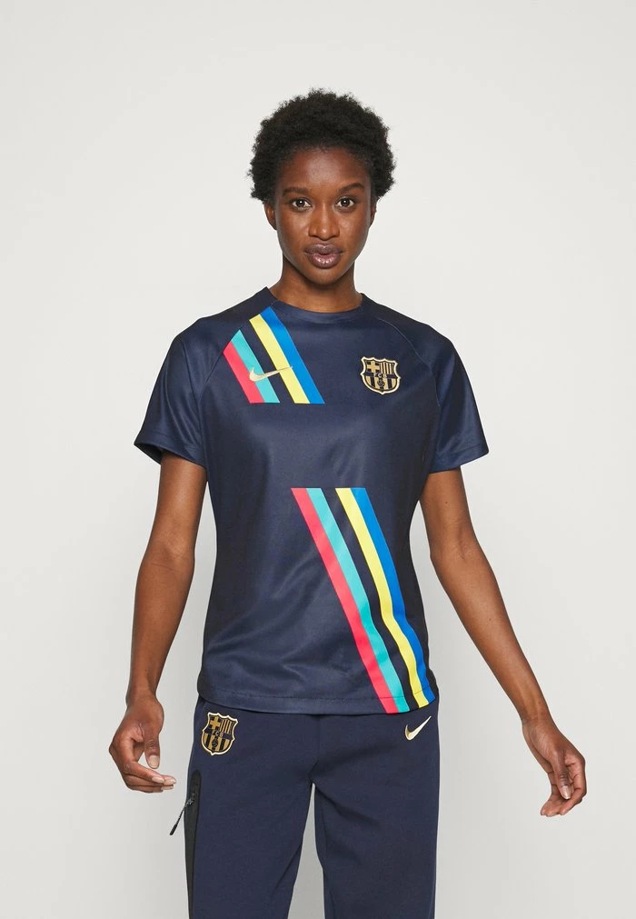 Nike Performance FC BARCELONA TOP PREMATCH AWAY - Club Wear - Obsidian/club Gold 1 Nike Performance FC BARCELONA TOP PREMATCH AWAY - Club Wear - Obsidian/club Gold