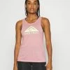 Nike Performance TRAIL TANK - Sports T-shirt - Multi-color Heather/ghost Green