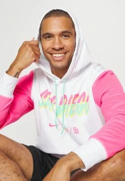 Nike Performance MLB SAN DIEGO PADRES CITY CONNECT THERMA HOODIE - Hoodie - White/hyper Pink -Nike Performance store 914433049d5440cbba83bb4426a8e7f7
