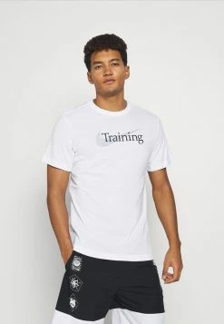 Nike Performance TEE TRAINING - Print T-shirt - White