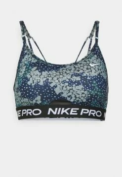 Nike Performance INDY BRA - Light Support Sports Bra - Aviator Grey/black/white -Nike Performance store 9336e722c6c44723a2ea73ff8039a309