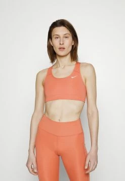 Nike Performance BRA - Medium Support Sports Bra - Madder Root/white