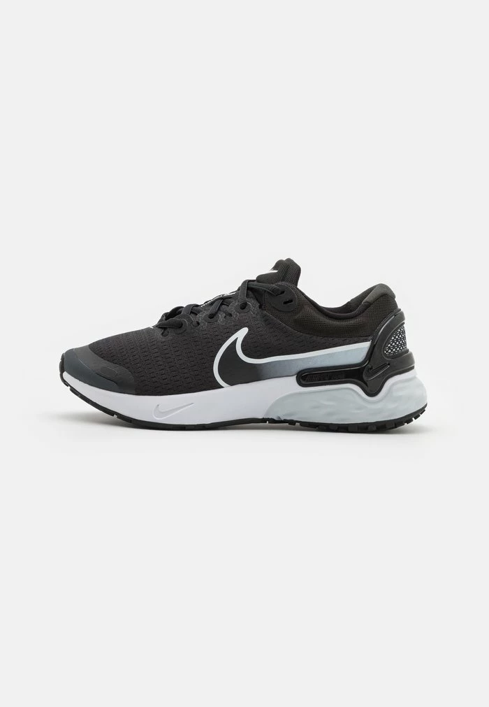 Nike Performance RENEW RUN 3 - Neutral Running Shoes - Black/white/pure Platinum/dark Smoke Grey 1 Nike Performance RENEW RUN 3 - Neutral Running Shoes - Black/white/pure Platinum/dark Smoke Grey