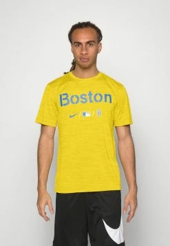 Nike Performance MLB BOSTON RED SOX CITY CONNECT LEGEND PRACTICE VELOCITY - Sports T-shirt - Midwest Gold
