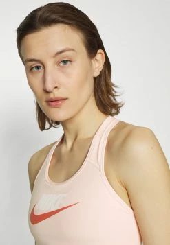 Nike Performance FUTURA - Medium Support Sports Bra - Atmosphere/white/madder Root -Nike Performance store 94b0e592e80a405585469866a64e9c51