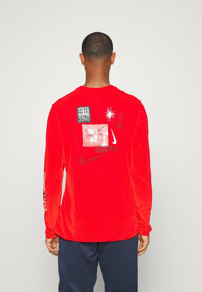 Nike Performance TEE WILD CLASH - Long Sleeved Top - Light Crimson 3 Nike Performance TEE WILD CLASH - Long Sleeved Top - Light Crimson - Image 3