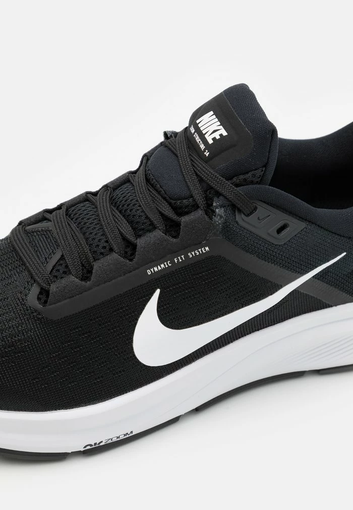 Nike Performance AIR ZOOM STRUCTURE - Stabilty Running Shoes - Black/white 6 Nike Performance AIR ZOOM STRUCTURE - Stabilty Running Shoes - Black/white - Image 6