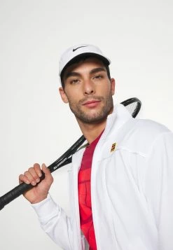 Nike Performance COURT HERITAGE JACKET - Fleece Jacket - White -Nike Performance store 952d47d62def4aaa87613a1384ebe625