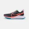 Nike Performance REACT PEGASUS TRAIL 4 - Trail Running Shoes - Black/magic Ember/vivid Purple/enamel Green/laser Blue