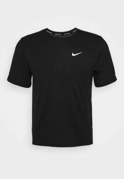 Nike Performance MILER - Sports T-shirt - Black/silver -Nike Performance store 9569ea357a8148c7bafbdbd19e5b847d