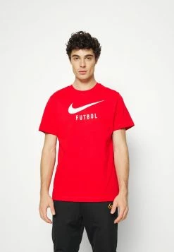 Nike Performance TEE - Print T-shirt - University Red/white
