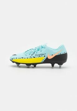 Nike Performance PHANTOM GT2 ACADEMY SG-PRO AC - Screw-in Stud Football Boots - Glacier Ice Black/yellow Strike