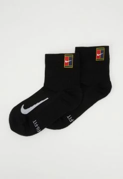 Nike Performance COURT MULTIPLIER MAX 2 PACK - Sports Socks - Black