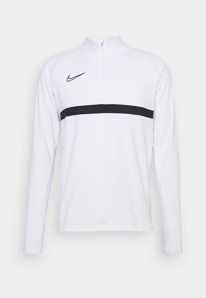 Nike Performance ACADEMY DRILL - Fleece Jumper - White/black 5 Nike Performance ACADEMY DRILL - Fleece Jumper - White/black - Image 5