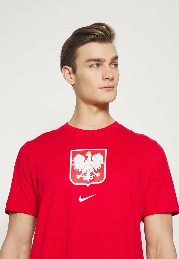 Nike Performance POLSKA CREST TEE - National Team Wear - Sport Red 4 Nike Performance POLSKA CREST TEE - National Team Wear - Sport Red - Image 4