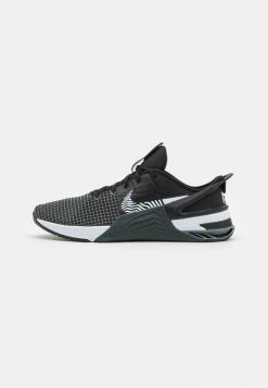 Nike Performance M METCON 8 FLYEASE - Training Shoe - Black/white/dark Smoke Grey/smoke Grey