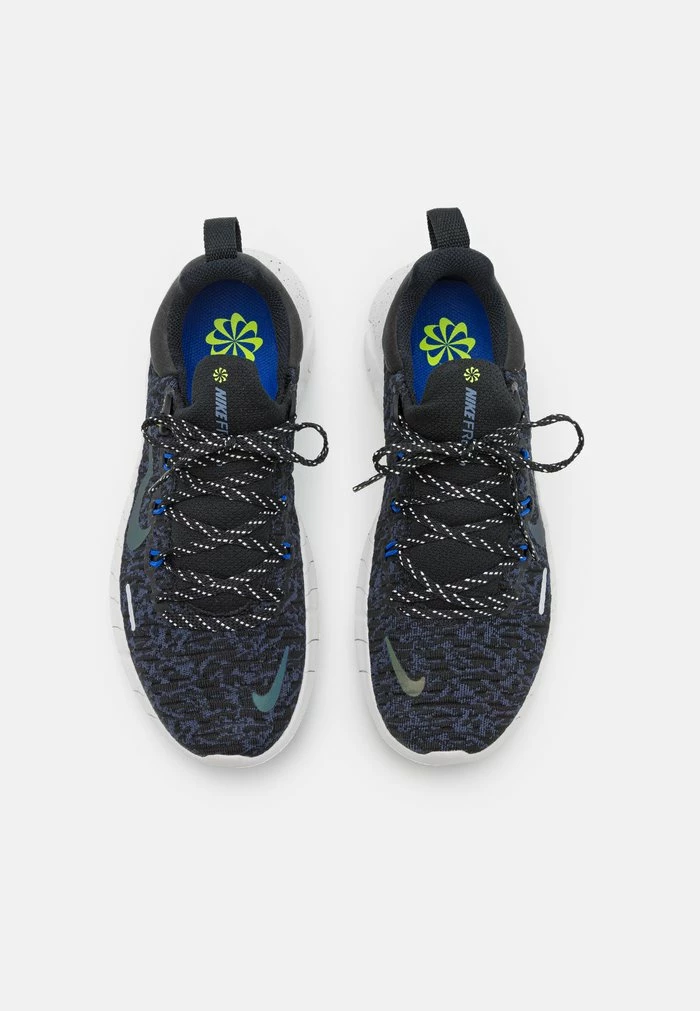 Nike Performance FREE RN 5.0 NEXT NATURE HD - Neutral Running Shoes - Black/multi-coloured/hyper Royal/thunder Blue/citron Pulse/diffused Blue 4 Nike Performance FREE RN 5.0 NEXT NATURE HD - Neutral Running Shoes - Black/multi-coloured/hyper Royal/thunder Blue/citron Pulse/diffused Blue - Image 4
