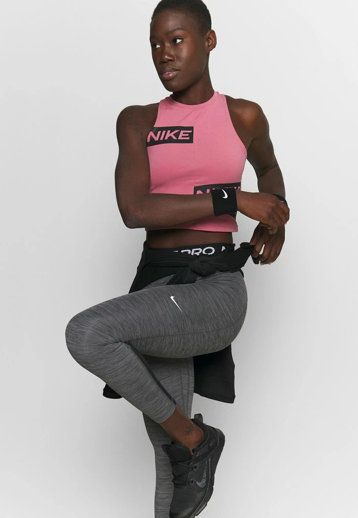 Nike Performance 365 7/8 HI RISE - Leggings - Black/white 4 Nike Performance 365 7/8 HI RISE - Leggings - Black/white - Image 4