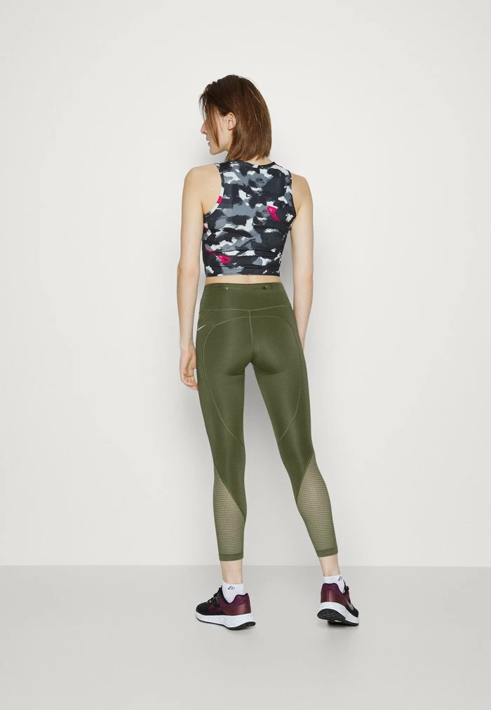 Nike Performance Leggings - Medium Olive/reflective Silver 3 Nike Performance Leggings - Medium Olive/reflective Silver - Image 3