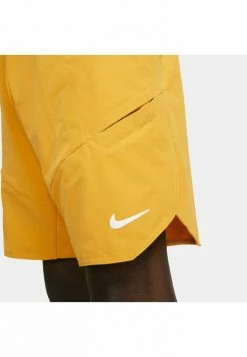 Nike Performance ADVANTAGE SHORT - Sports Shorts - Yellow Ochre Black White -Nike Performance store 98b42617a7c3442eab3a36336e5bb125