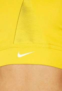 Nike Performance WRAP BRA - Medium Support Sports Bra - Yellow Ochre/yellow Ochre/gold Suede/(white) -Nike Performance store 98d4d2f2596c46a19d8da7b49b2f7038