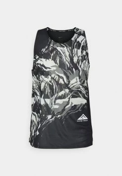 Nike Performance TRAIL RISE TANK - Top - Black/white -Nike Performance store 98f2999de7844d37b027884ce9902e63