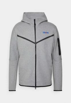 Nike Performance FC BARCELONA HOODIE - Zip-up Sweatshirt - Dark Grey Heather/wolf Grey/signal Blue -Nike Performance store 99aa1d42399a43e7bce122a7b21c02fd