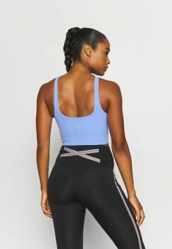 Nike Performance THE YOGA LUXE CROP TANK - Top - Royal Pulse/aluminium -Nike Performance store 9a453bf4303a47ac807d2724f3d150e1